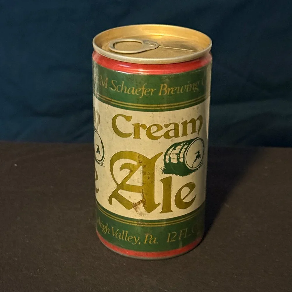 Schaefer Brewing Co. Cream Ale vintage beer can